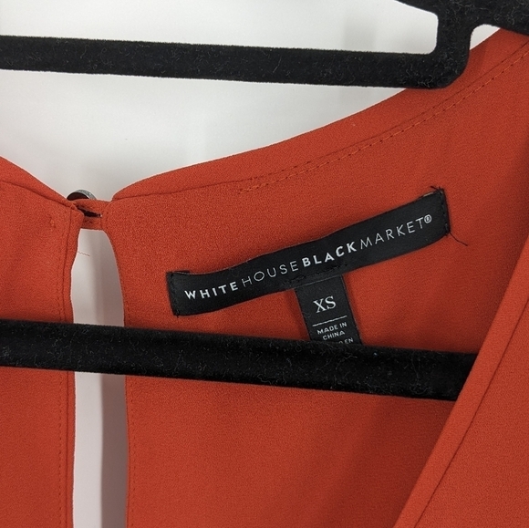 WHBM dolman sleeve burnt red blouse size XS - Picture 4 of 6